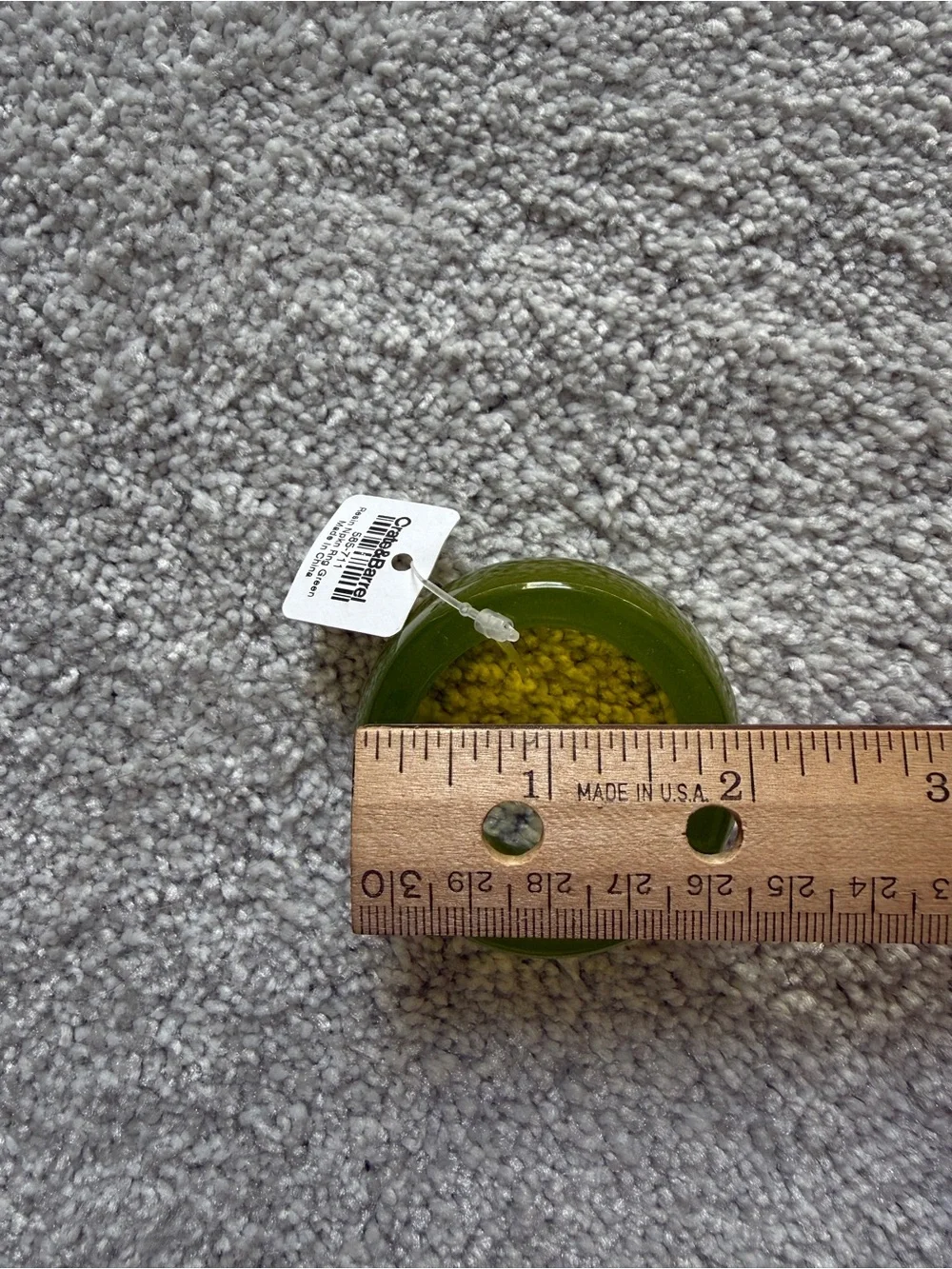 Crate & Barrel Set of 4 Green Napkin Rings